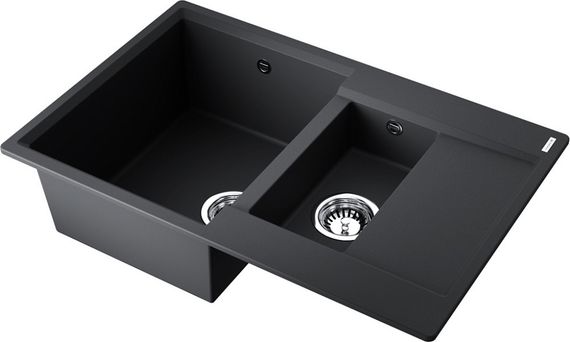 Мойка Daisen 78-2T-BL Tetogranit/черный(арт.4993535)