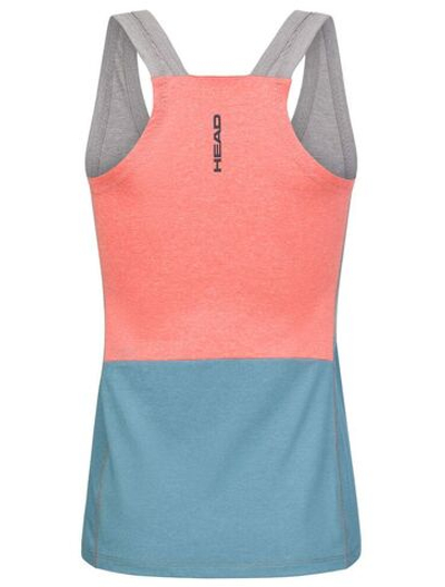 Женский топ теннисный Head Padel Tech Tank Top - grey/electric blue
