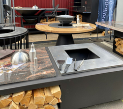 Дровяной гриль-стол Elbrus Grill Фудзияма 1200 (размер стола 2700x1400 мм)