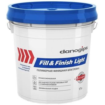 Шпатлевка Danogips Fill&amp;Finish Light 17 л