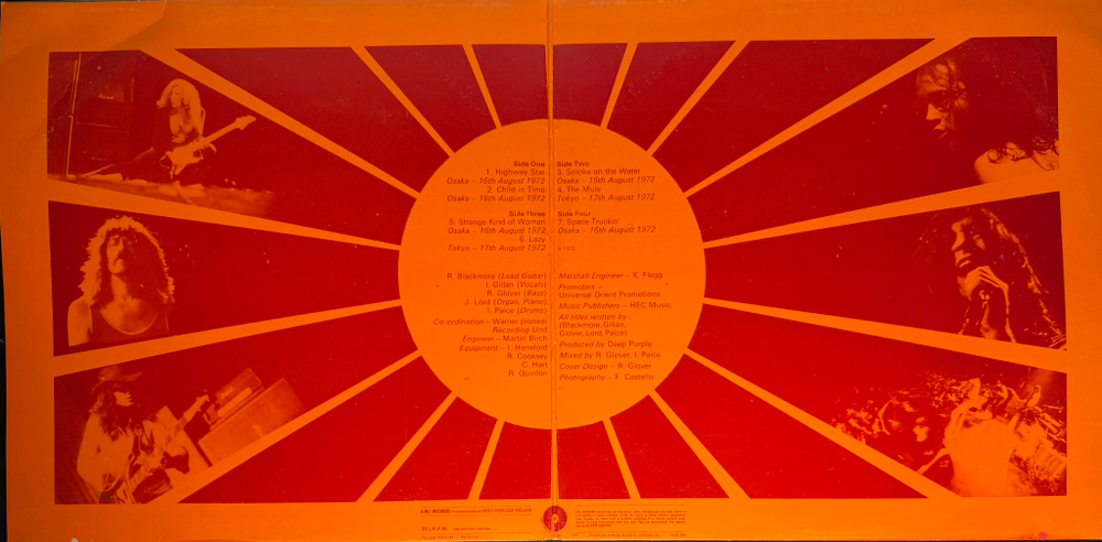 Deep Purple ‎– Made In Japan 2LP (Дания 1972г.)