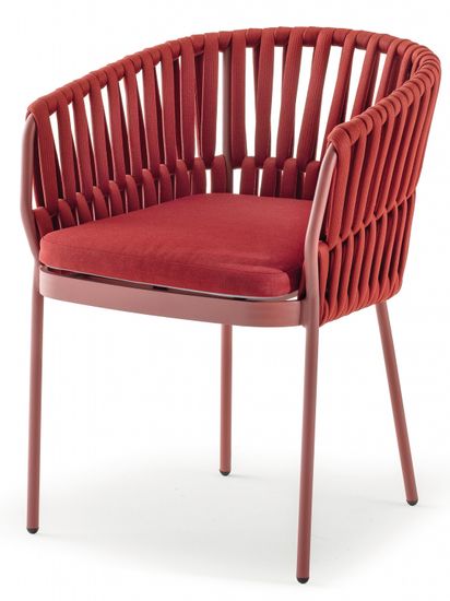 Кресло плетеное с подушкой Soho