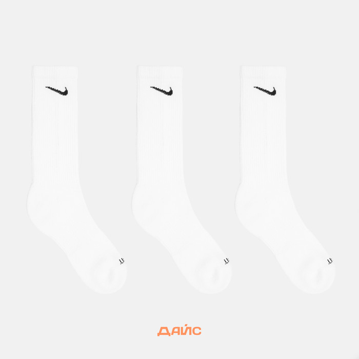 Носки Nike Everyday Plus Cushioned Crew 3 Pairs артикул:SX6888-100 - купить в магазине Дайс