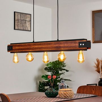 Подвес 5*E27 43468 черный/коричневый LAYHAM Eglo