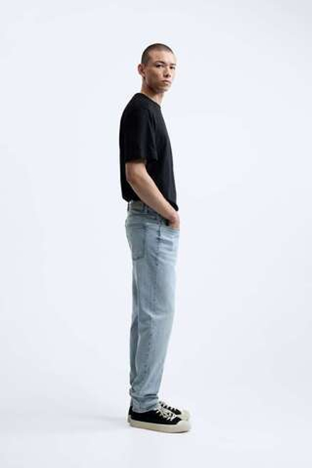 ZARA ДЖИНСЫ SLIM FIT, ГОЛУБОЙ