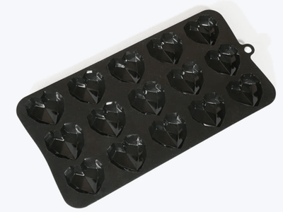 Силиконовая форма «Алмазные сердца мини» SA2216, Silico, Россия