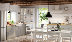 IKEA LERHYTTAN  (ИКЕА ЛЕРХЙТТАН)  -  Ножка для декоративного цоколя, светло-серый, 8 см