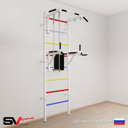 Шведская стенка Sv Sport 573 (Турник стандарт/Брусья/Трапеция)