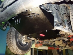 Защита картера и рулевых тяг (2,5 мм, сталь) для Toyota Land Cruiser Prado 90 3/5 дверей 1996-2001 (V = 3.0TD; 3.0 D-4D; 3.4i AT) Sheriff.24.0867