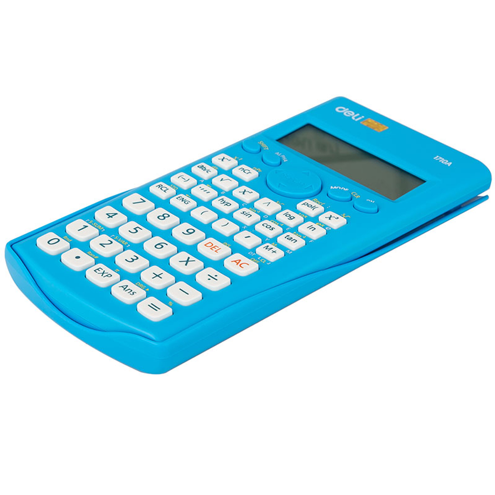 Калькулятор научный DELI "1710", 10+2 разряда, 240 функций, 165х88х23 мм, синий