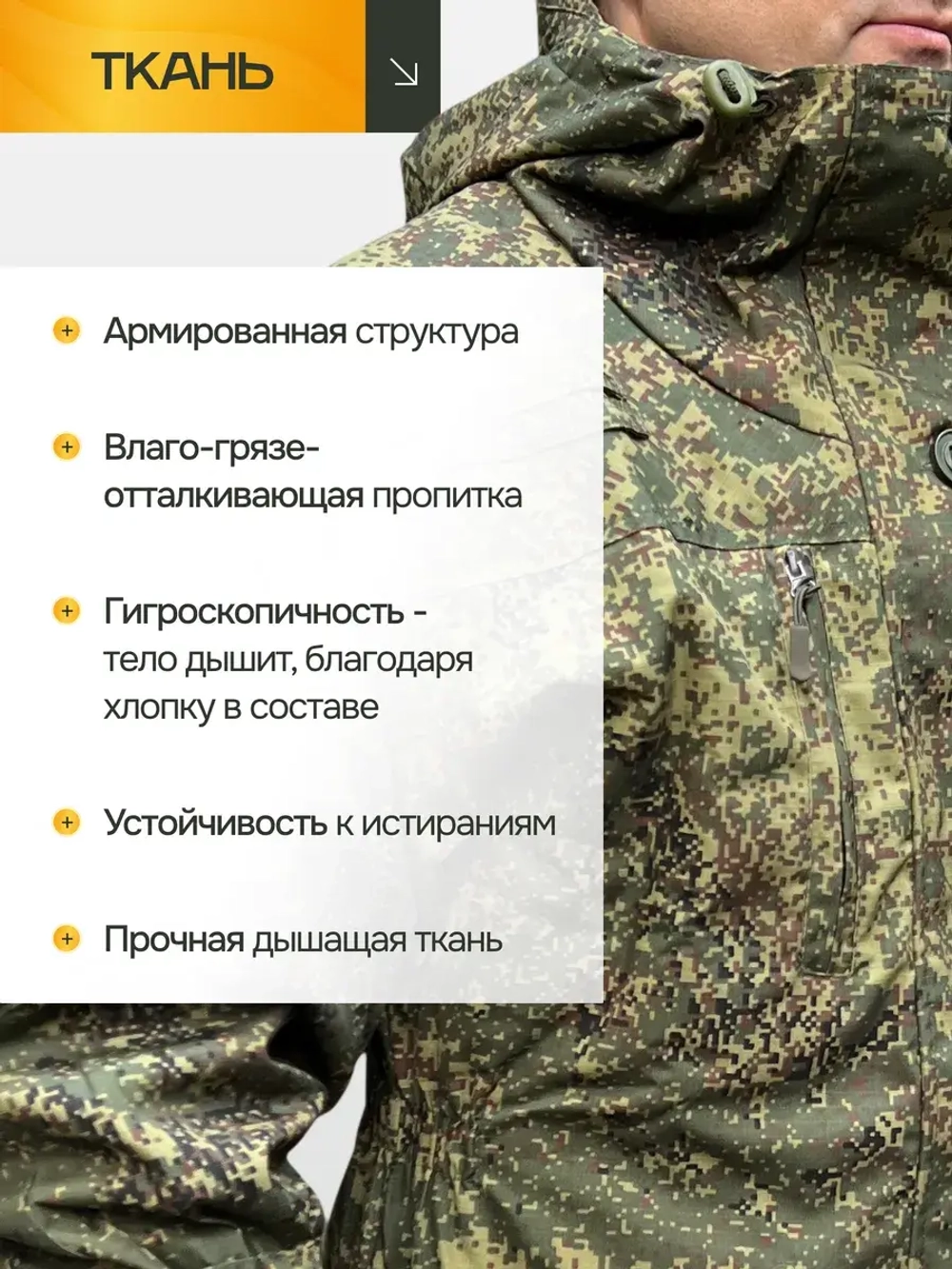 Костюм Горка 6М Grand "Пиксель" с флисом, Рип-стоп (Беларусь)