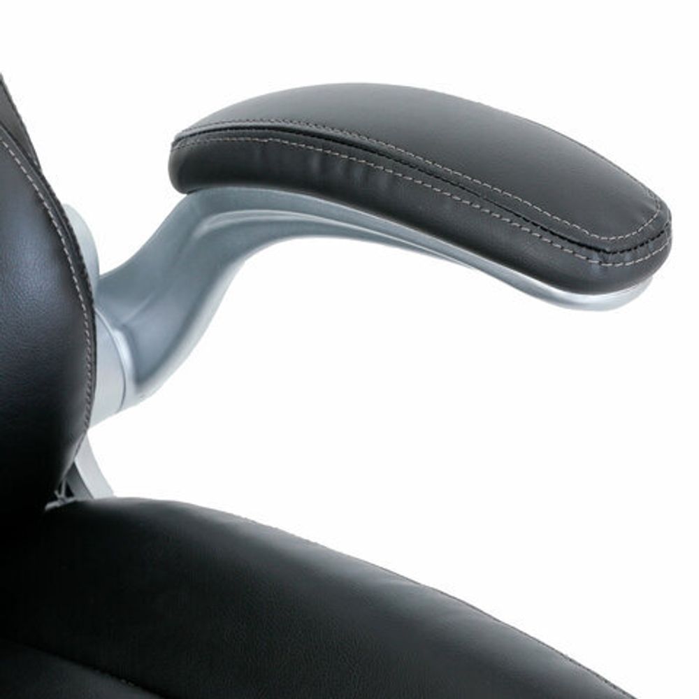 Кресло BRABIX PREMIUM "Phantom EX-553", рециклированная кожа, регулируемый подголовник, черное, 532940