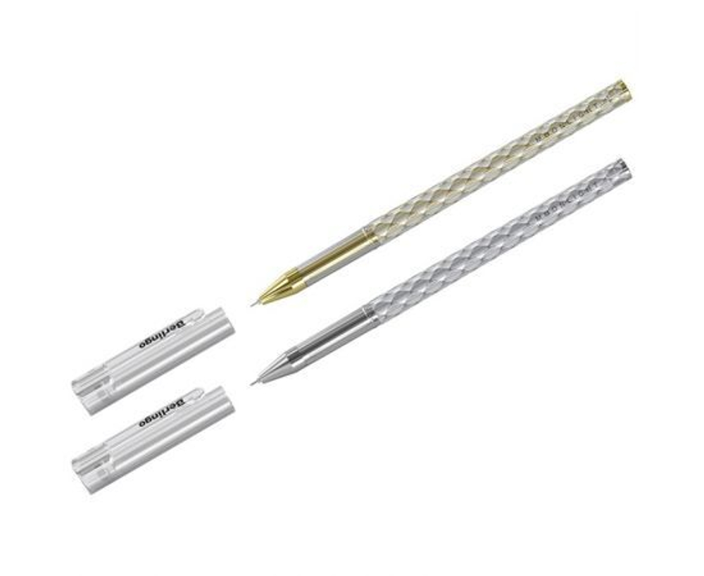 Набор 12 шт. - Ручка гелевая Berlingo "Moonlight" черная, 0,5 мм, корпус ассорти CGp_50129