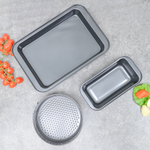 Набор форм для выпечки, 3шт в наборе (37*25*5см, 20*6,5см, 25*13*6см) 750г