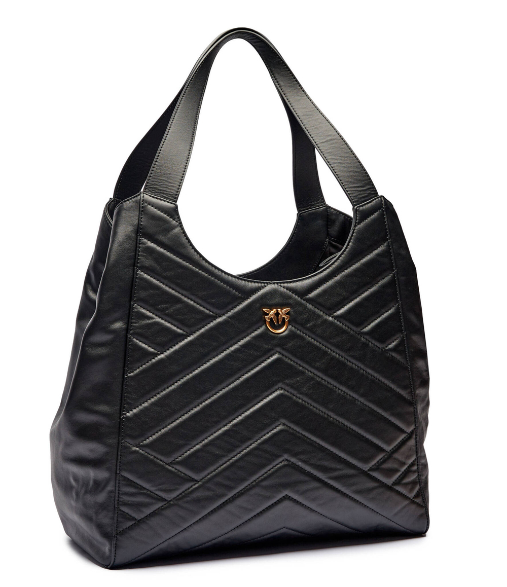 Кожаная сумка-шопер PUZZLE Pinko - черный(104536 A29Y)