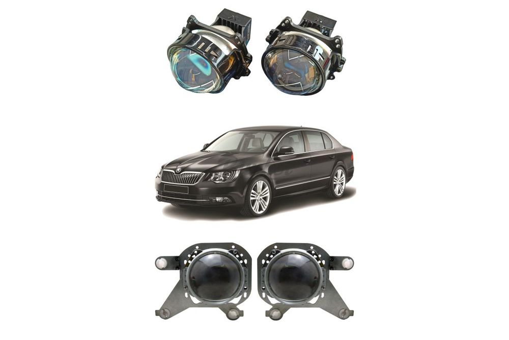 Комплект для замены штатных линз Skoda Superb II рестайлинг 2013-2015