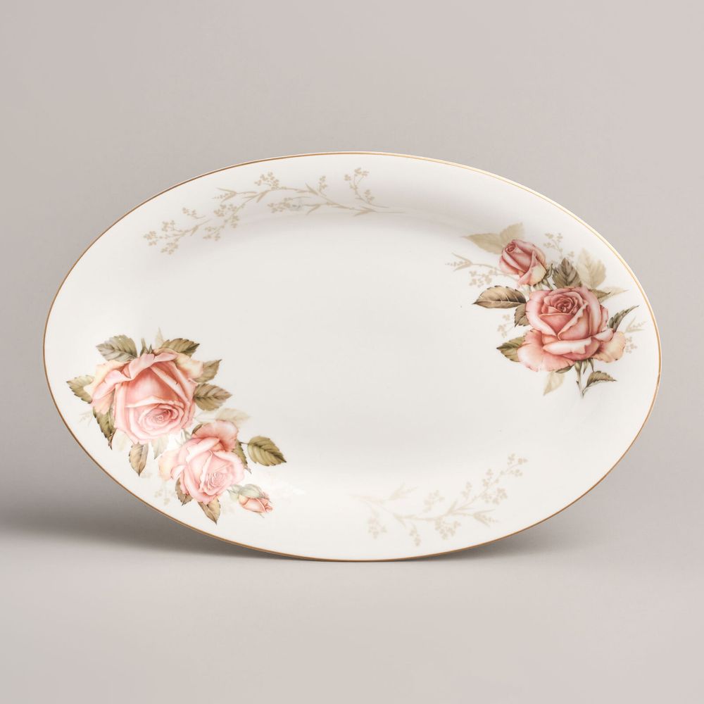 БЛЮДО ОВАЛЬНОЕ LEFARD "КОРЕЙСКАЯ РОЗА" 30 СМ (КОР=36ШТ.)