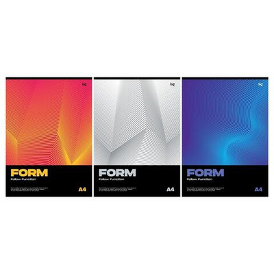 Тетрадь 80л А4, клетка "Monocolor. Form"(BG)