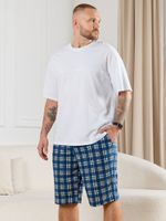 Шорты мужские Тор-2 Виотекс КЛЕТКА СИНЯЯ