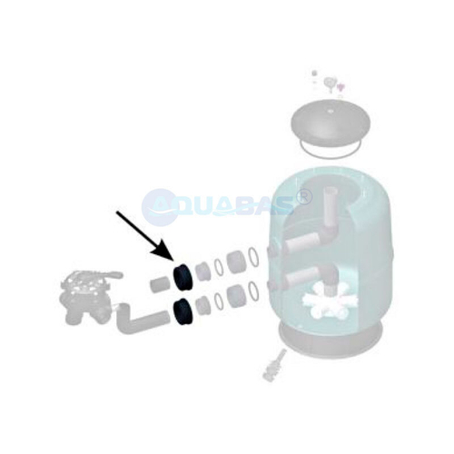 Гайка крепежная вентиля 1 1/2" к фильтру Gemas с боковым подсоединением (13111512A)