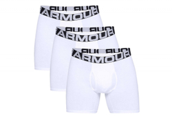 Мужские спортивные боксеры Under Armour UA Charged Cotton Boxerjock 3-Pack - белый