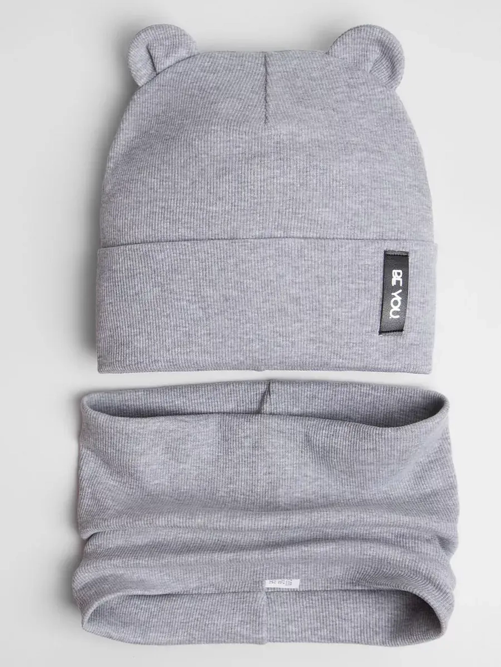 Шапка со снудом для мальчика демисезонная