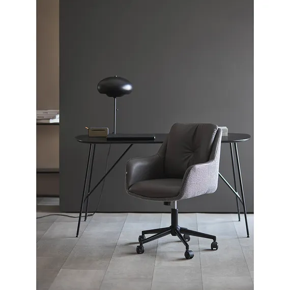 Офисное кресло Allar, экокожа, рогожка, серый