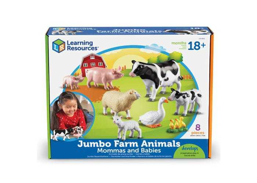 Игровой набор. ЖИВОТНЫЕ ФЕРМЫ. МАМЫ И МАЛЫШИ