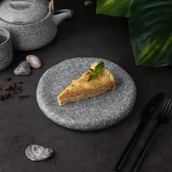 Блюдо круглое d 20,7 см h2,7 см Stone Untouched Taiga P.L. Proff Cuisine [1]