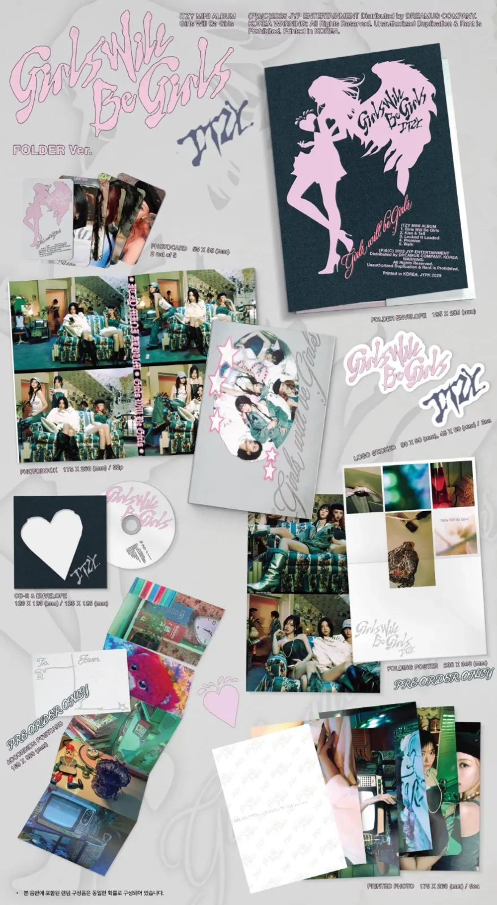Альбом ITZY - Girls Will Be Girls [Folder ver.] ( c дефектом)