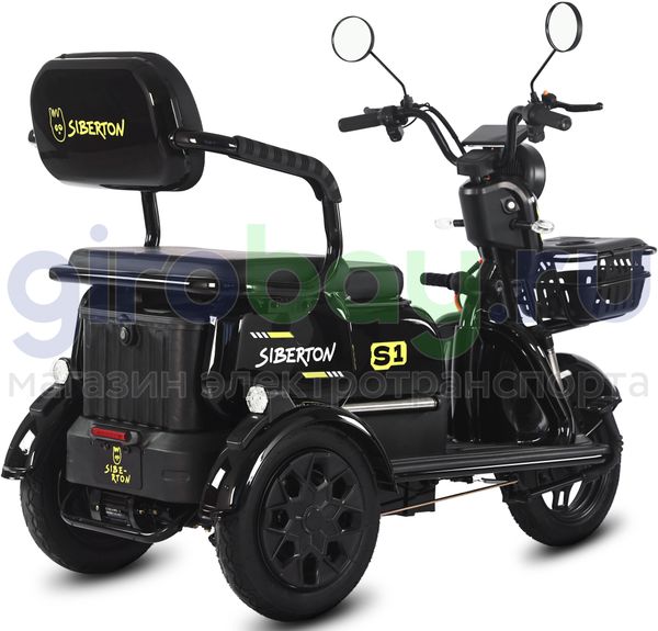 Электротрицикл SIBERTON S1 2000W (60V/21Ah) двухместный фото №3