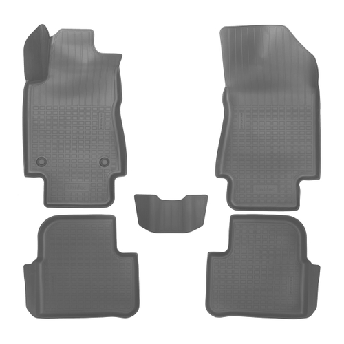 Ковры в салон Norplast/Unidec для Citroen C3 (2017-) Полиуретан, Серый, арт.NPA11-C14-092-G
