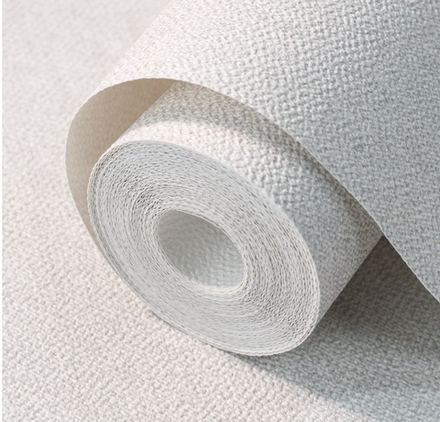 Обои бумажные серые однотонные под текстиль 53 см Д996-06