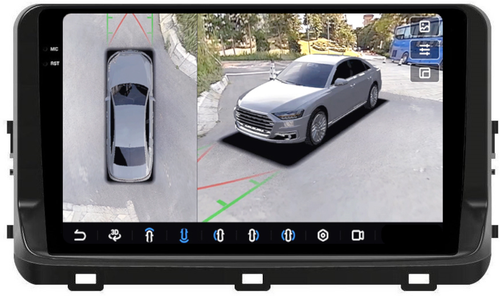 Магнитола для KIA Ceed 3 2021+ - FarCar BX1267M-360 монитор 10.36" 2K QLED на Android 13, Быстрая, CarPlay, 4G SIM-слот, 4 камеры в комплекте
