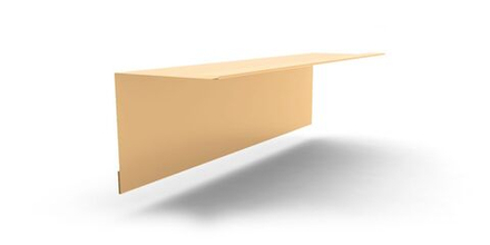 Планка примыкания стены к кровле для СП с покрытием Полиэстер 0,45мм, цвет RAL 1014 2м