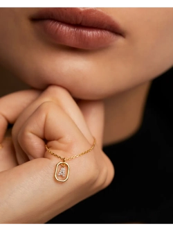 Колье серебряное женское Мини-Буква A CO01-512-U