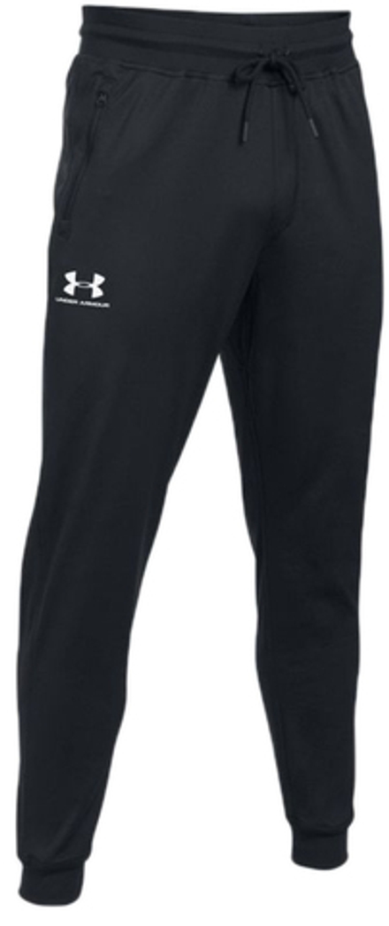 Теннисные брюки Under Armour Tricot Jogger M - black/white