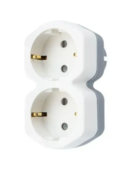 Двойник электрический, 16 А с заземлением и защитными шторками REXANT