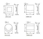 Светильник в стену для подсветки пола KANLUX SOLA LED CW