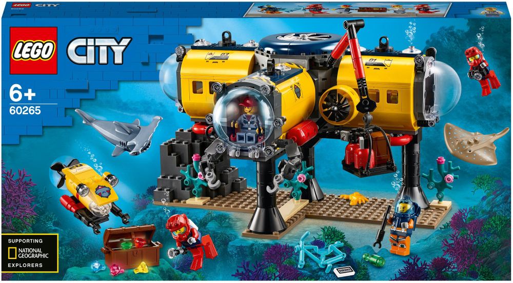 Конструктор LEGO City Oceans 60265 Океан: исследовательская база