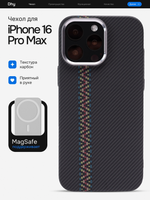 Карбоновый чехол на iPhone 16 Pro Max, цвет 216