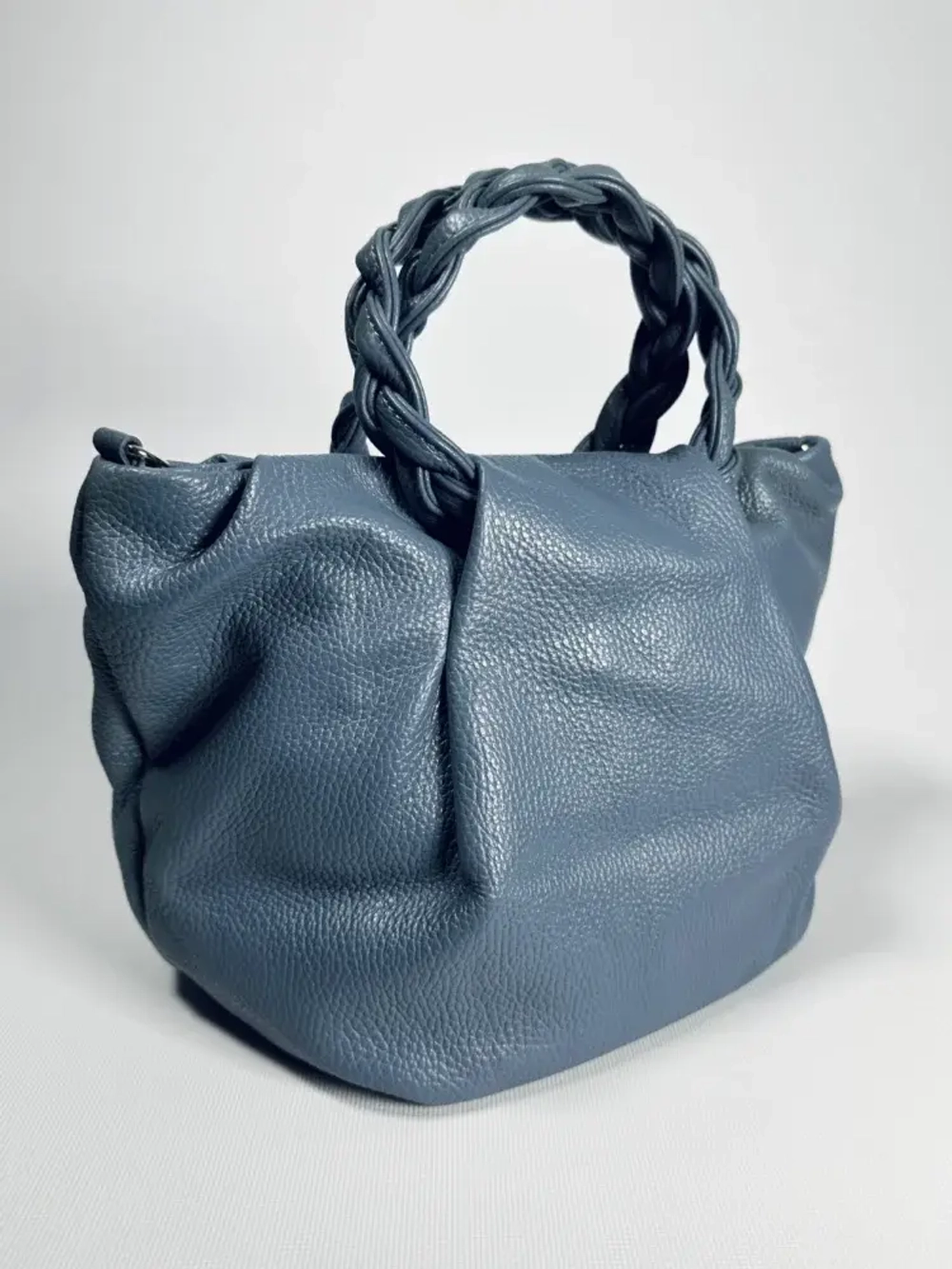 Женская серо-голубая сумка Penna Codino