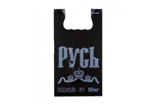 Майка 30+16*55см 35мкм Русь1/100 шт черная