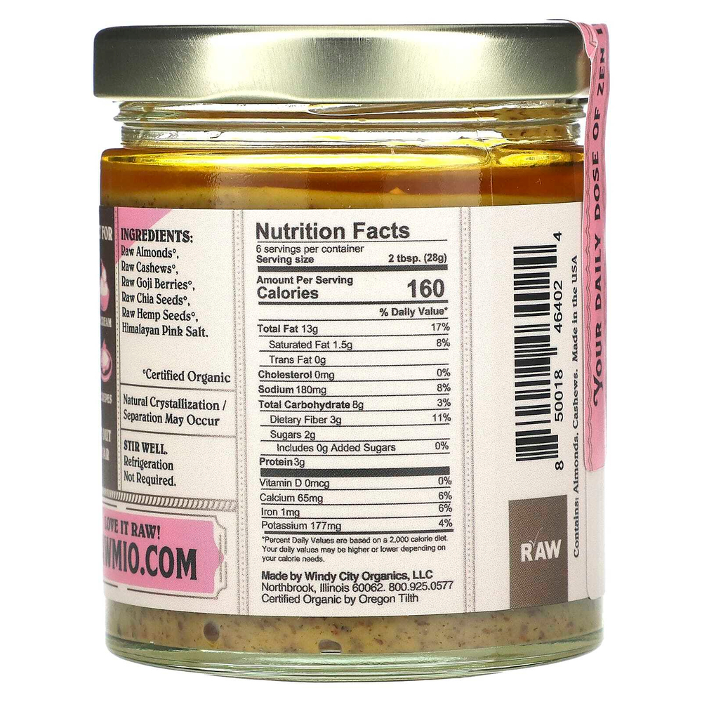 Rawmio, Спред суперпродуктов, 170 г (6 унций)