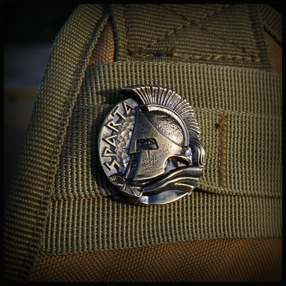 Клипса для системы MOLLE "Спарта" , латунь