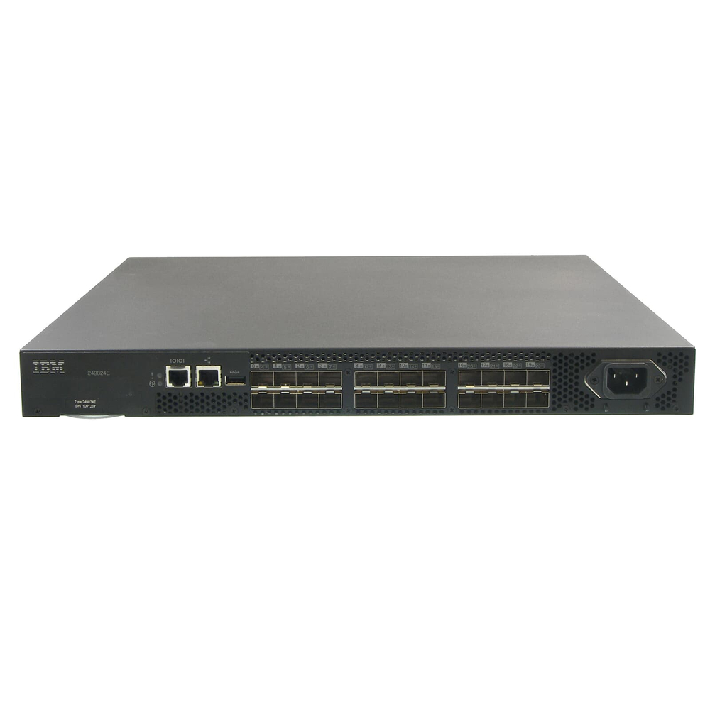Коммутатор IBM 249824E 24-портовый Fibre Channel 8GB SAN Switch 2498-B24/24E OEM REF