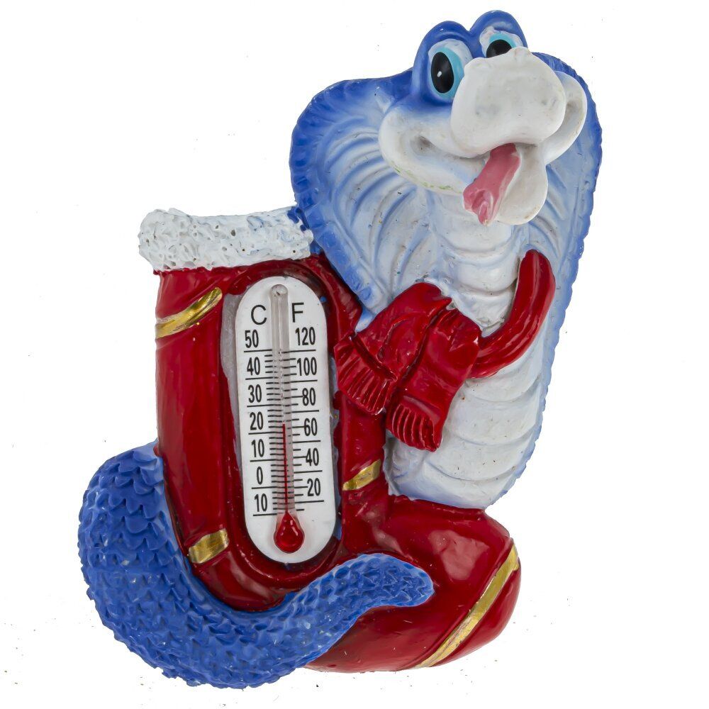 GAEM Магнит с термометром "Змея", L4,5 W3 H7,5 см, 6в.