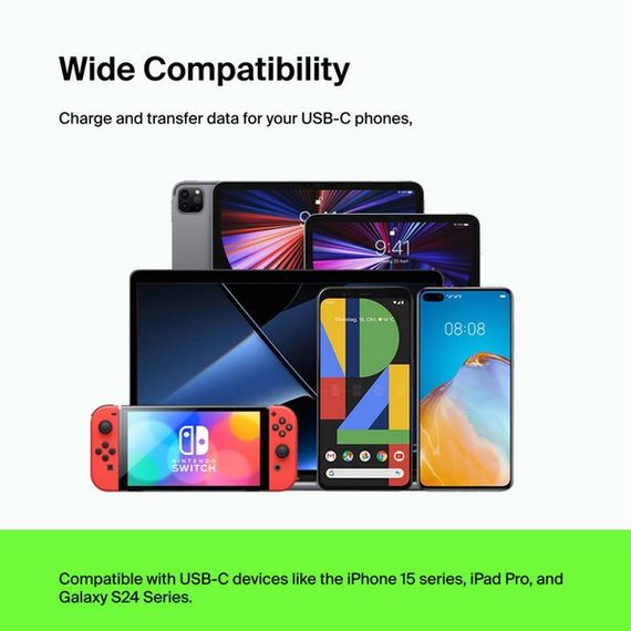 Кабель Belkin BoostCharge USB-C - USB-C 1м (CAB003BT1MWH) White