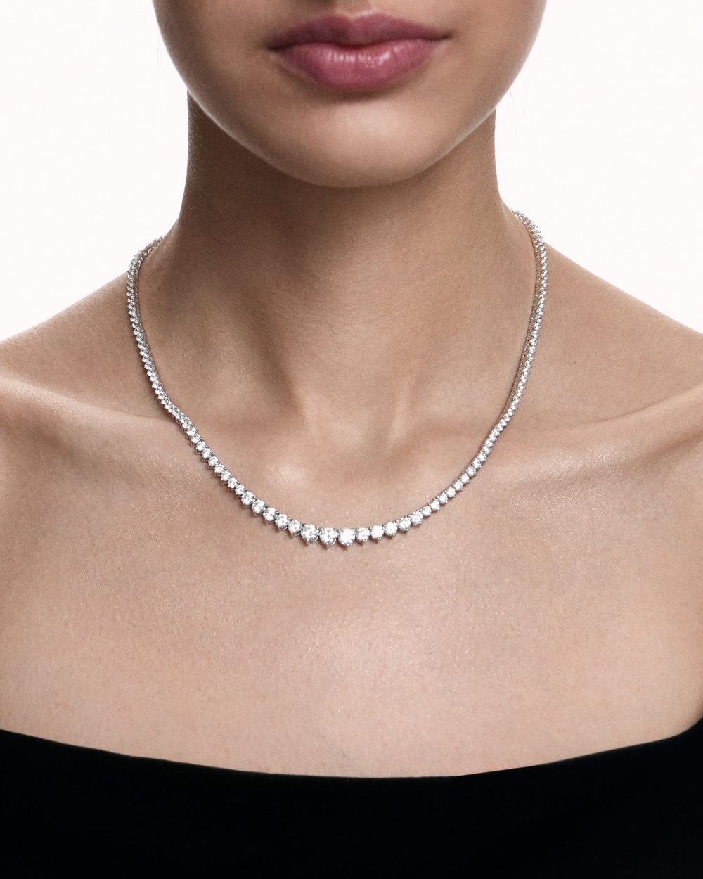 Колье Sparkle Long White