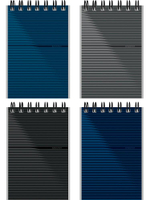 Блокнот А7 40л. клетка "Дизайн в полоску" на гребне, мелов.облистер (Проф-Пресс)